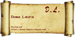 Doma Laura névjegykártya